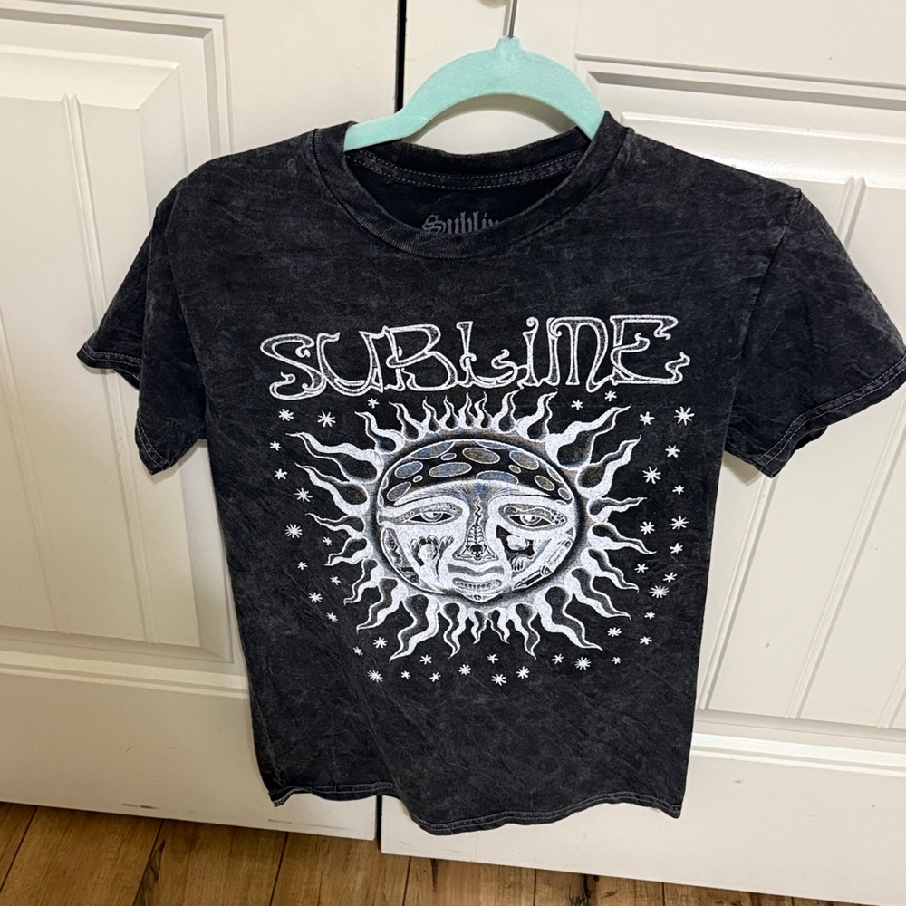 Kids Black Graphic T-Shirt